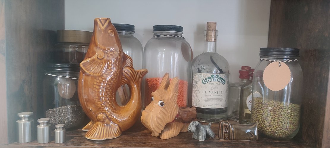 Service "Poisson" Céramique Ambrée Vintage époque URSS