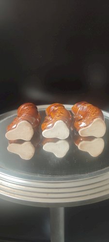 Service "Poisson" Céramique Ambrée Vintage époque URSS