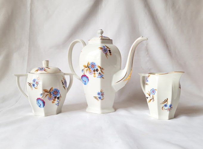 Service porcelaine Art Déco années 30