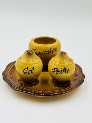 Service sel poivre moutarde Delray Vallauris