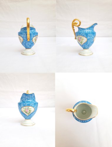 Service tête à tête porcelaine baroque style Victorien