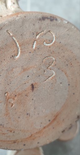 Service Trio en grès pyrité Puisaye Jean-Pierre Prud'homme.