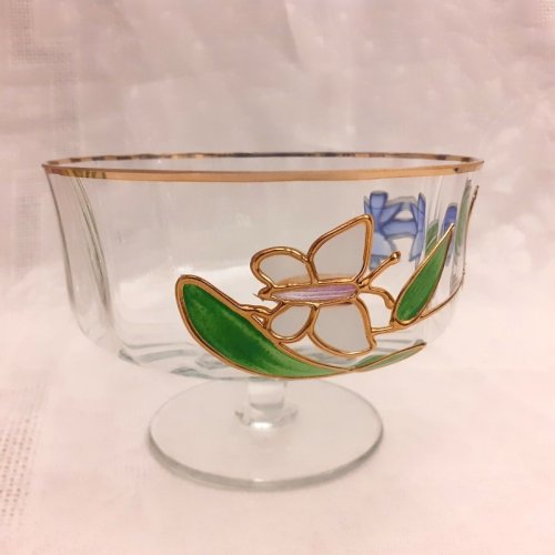 Service verrerie orangeade, apéritif, Paul Nagel Tiffany Reine Allemagne ref946