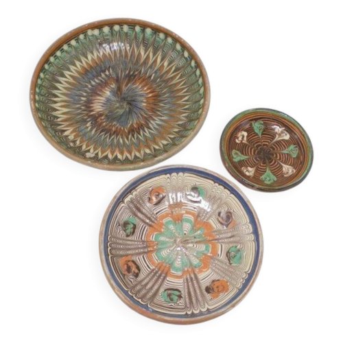 Set de 3 coupelles en terre cuite