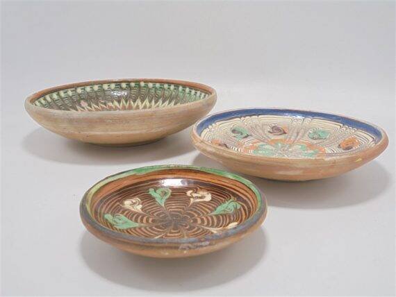 Set de 3 coupelles en terre cuite