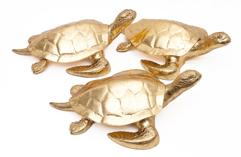 Set de 3 tortues porte-bonheur