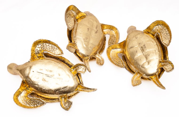 Set de 3 tortues porte-bonheur