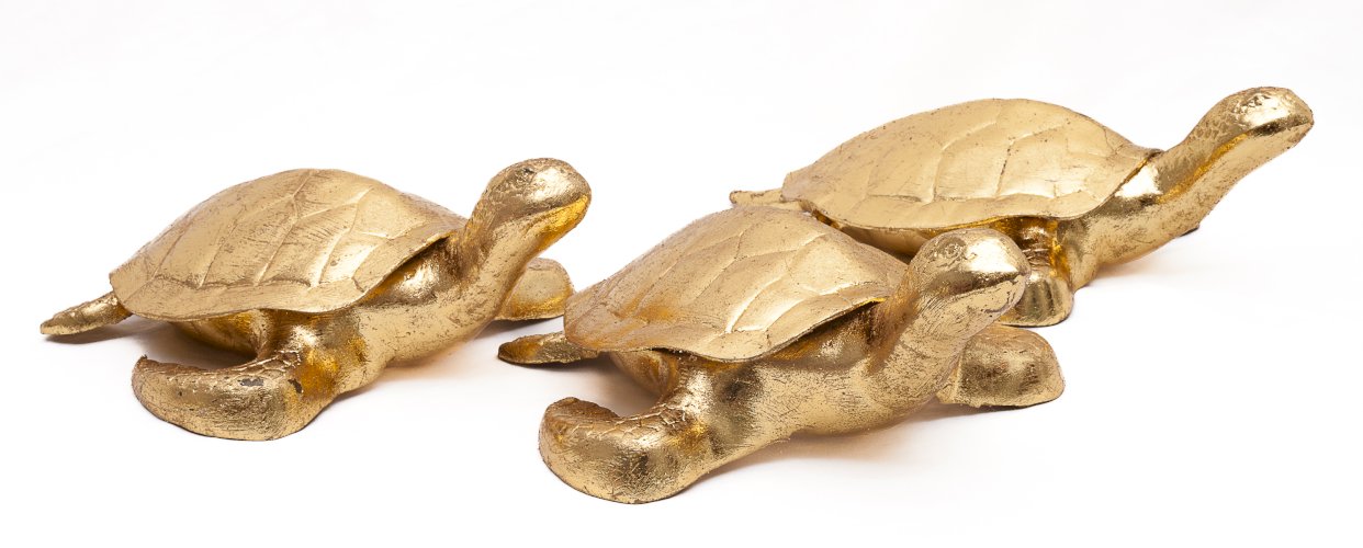 Set de 3 tortues porte-bonheur