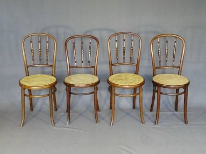 Set de 4 chaises Fischel et Kohn bistrot 1925 no Thonet
