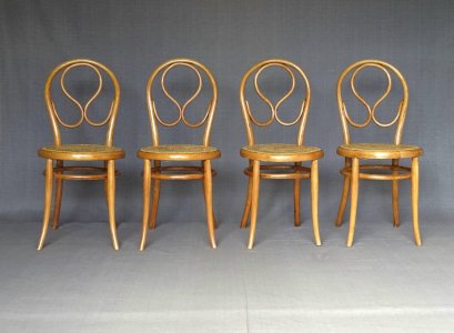 Set de 4 chaises Thonet N° 20, OMEGA, 1875 Teinte Hêtre-naturel.