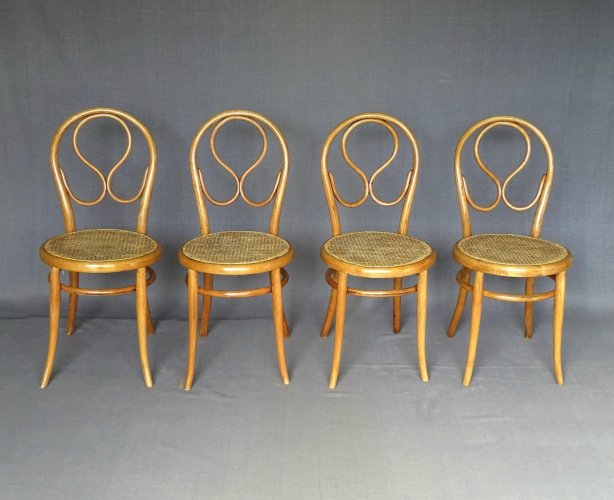 Set de 4 chaises Thonet N° 20, OMEGA, 1875 Teinte Hêtre-naturel.