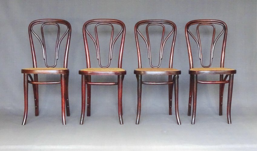 Set de 4 chaises Thonet N°623, vers 1915
