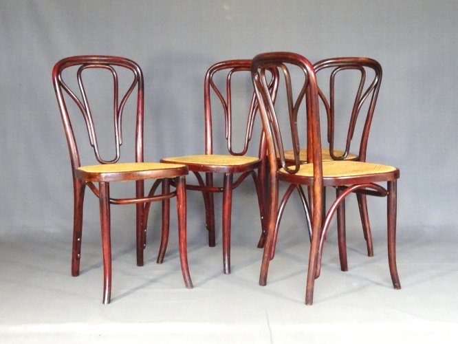 Set de 4 chaises Thonet N°623, vers 1915