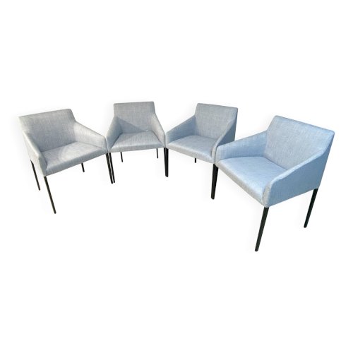 Set  de 4 fauteuils design Arper Saari