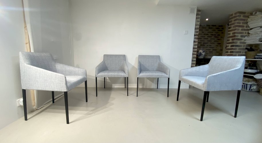 Set  de 4 fauteuils design Arper Saari