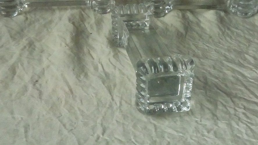SET DE 5 PORTE COUTEAUX PORTIEUX EN CRISTAL*