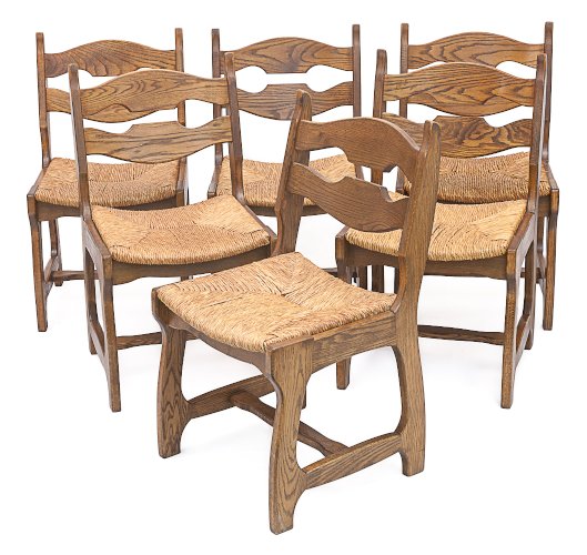 Set de 6 chaises Guillerme et Chambron
