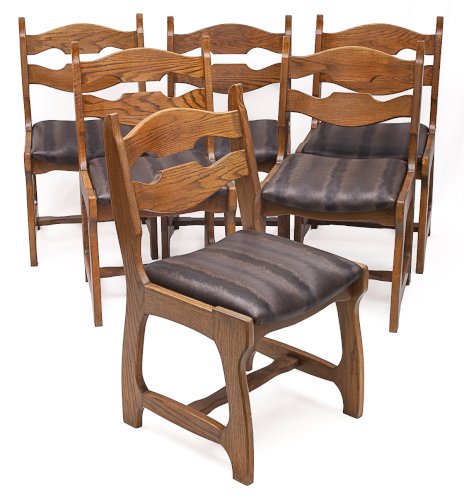 Set de 6 chaises par Guillerme et Chambron