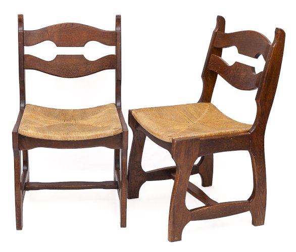 Set de 6 chaises par Guillerme et Chambron