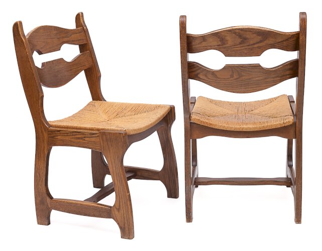 Set de 6 chaises par Guillerme et Chambron