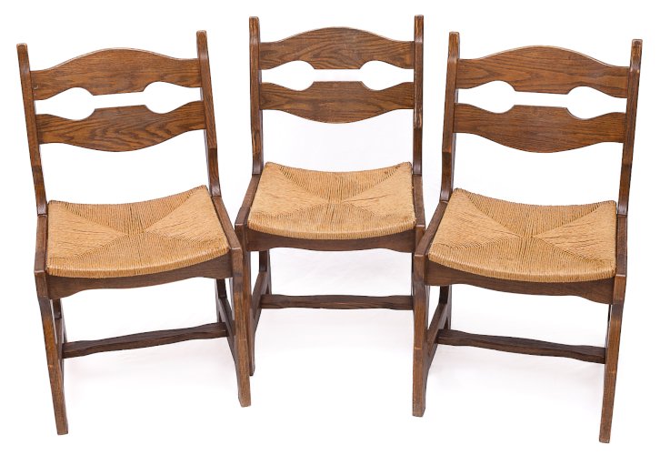 Set de 6 chaises par Guillerme et Chambron