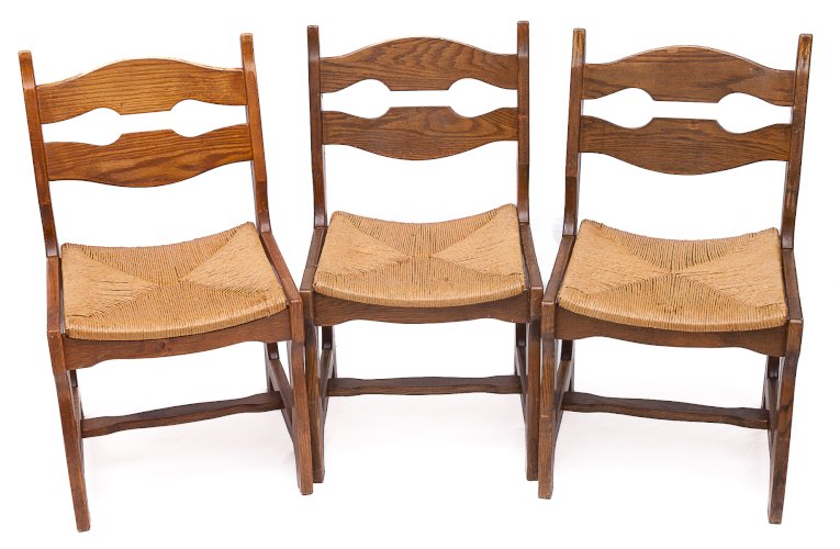 Set de 6 chaises par Guillerme et Chambron