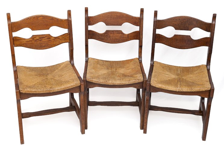 Set de 6 chaises par Guillerme et Chambron