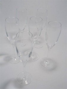 Set de 6 flûtes à champagne