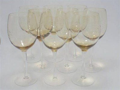 Set de 9 verres à pied