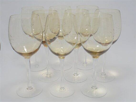 Set de 9 verres à pied