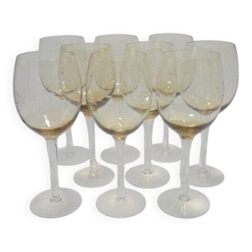 Set de 9 verres à pied