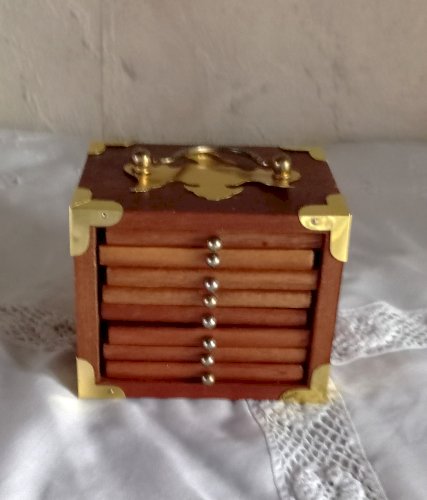 Set de dessous de verre vintage en bois et liège avec coffret décoratif – Fait main, style rustique chic