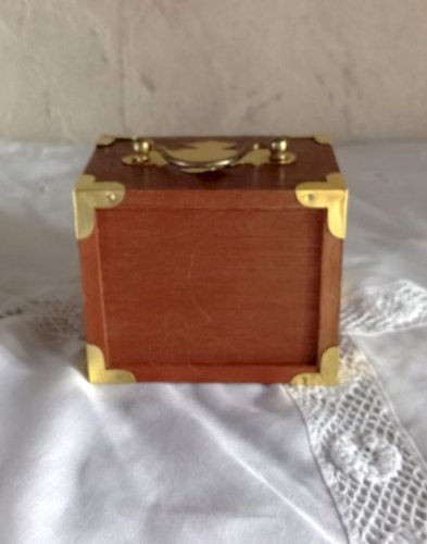 Set de dessous de verre vintage en bois et liège avec coffret décoratif – Fait main, style rustique chic