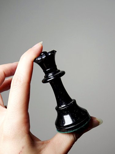 Set de pièces déchecs classique bois tourné vintage type Staunton Roi 9cm
