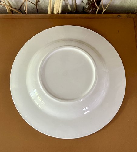  Shabby Chic - Lot n° 2 - Assiette creuse à ailes Fleurs bleues - 23,2 cm