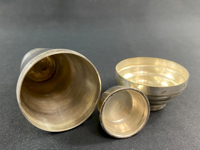 Shaker individuel en métal argenté