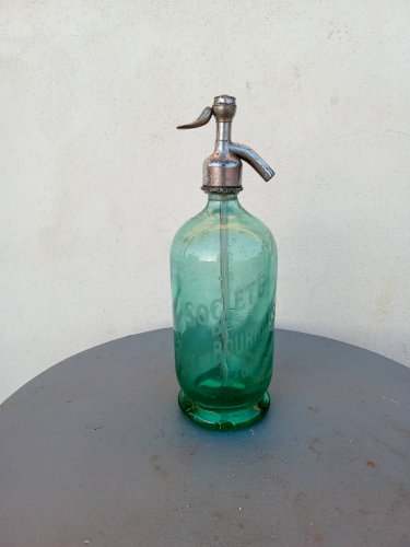 Siphon d’eau de Seltz – Vert d’eau – Vintage