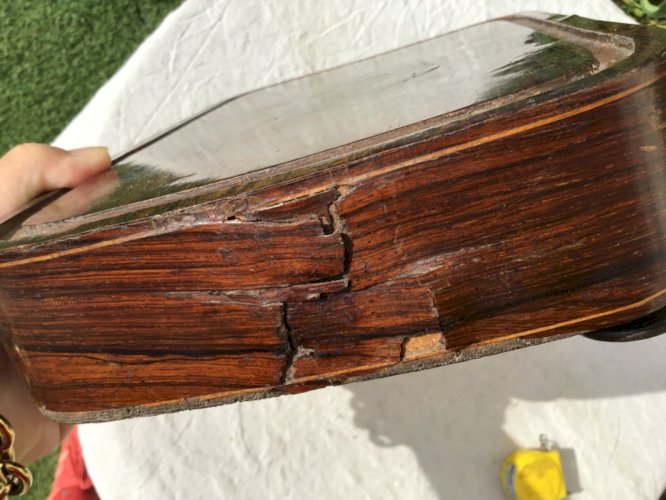 SOCLE EN BOIS MARQUETERIE POUR STATUE / SCULPTURE / PENDULE XIX ème À RESTAURER