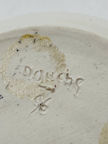Soliflore céramique signé « Donche »