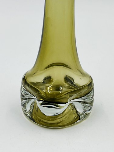 Soliflore Ingrid Glas design Kurt Wokan vert olive