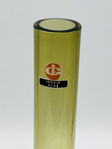 Soliflore Ingrid Glas design Kurt Wokan vert olive