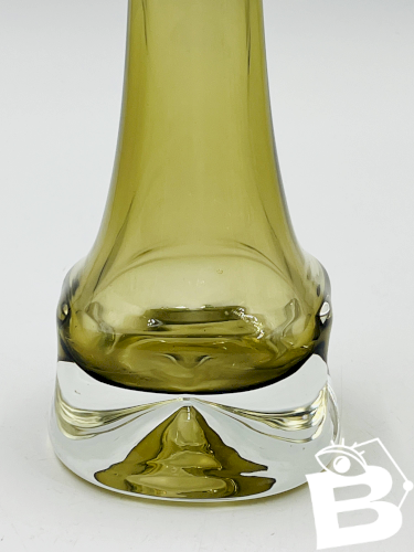Soliflore Ingrid Glas design Kurt Wokan vert olive