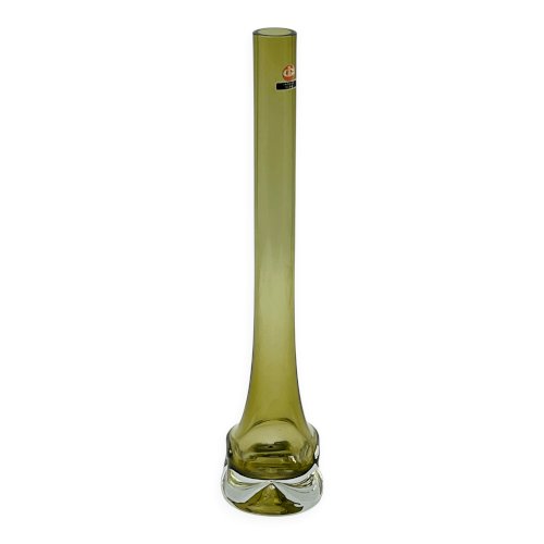 Soliflore Ingrid Glas design Kurt Wokan vert olive