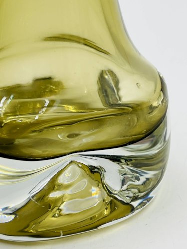 Soliflore Ingrid Glas design Kurt Wokan vert olive