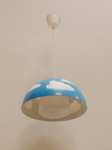 Sonia, la suspension bleue Ikea vintage N°170