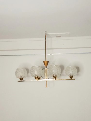 Sonia, la suspension en laiton et verre N°149