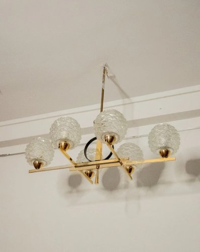 Sonia, la suspension en laiton et verre N°149