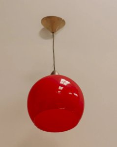 Sonia, the red globe pendant light No. 169