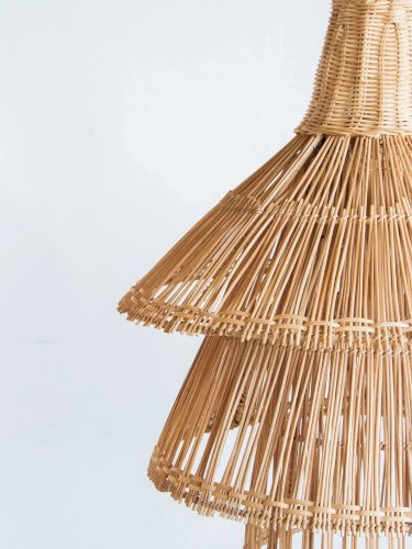 Sonia, la suspension lanterne en rotin N°57