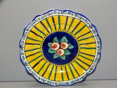 CERAMIC PLATE ALFRED RENOLEAU AR.A damaged DISPLAY COLLECTION D